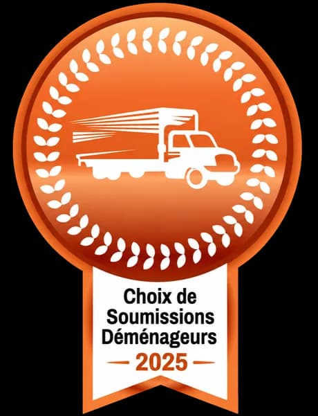 Choix Soumissions Déménageurs 2025 badge awarded to CNS Logistics