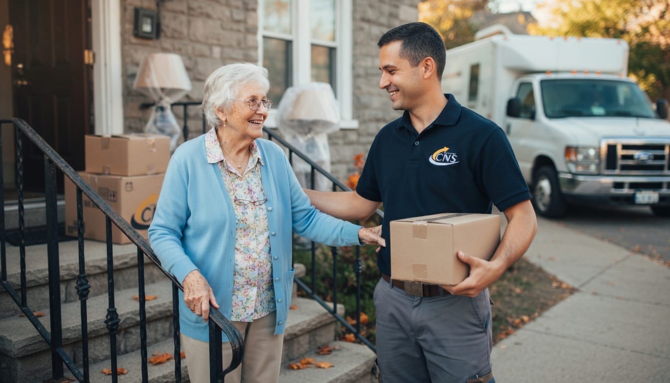 CNS Logistics senior movers providing discounted moving services